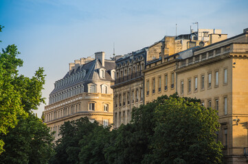 Typical Bordeaux architecture in the centre of Bordeaux, France.