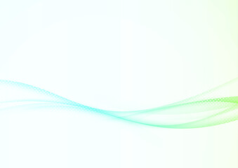 Bright spring refreshing modernistic dotted swoosh. Futuristic graphic smooth dynamic abstract transparent line background