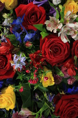 Colorful wedding flowers