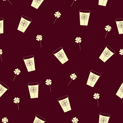 
Vector background with drink, wallpaper
