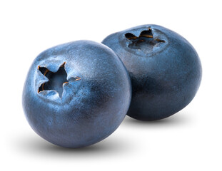 Blueberry, on white background