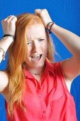 Portrait of a teen with problem