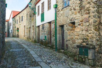 Fototapeta na wymiar Linhares is a medieval traditional village in the foothills of the Serra da Estrela.Guarda. Portugal