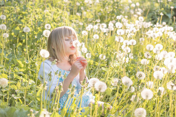Girl with Dandelions