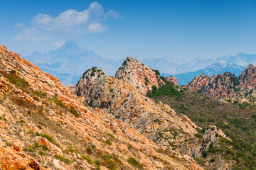 Corse-du-Sud nature. South region of Corsica