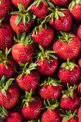 fresh strawberry texture closeup