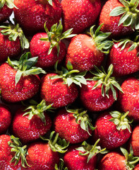 strawberry texture closeup