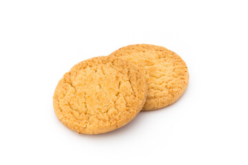 Cookies nuts on the  isolated on white background.