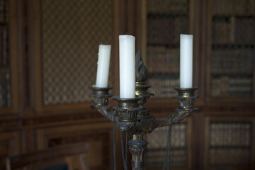 Candles in the library