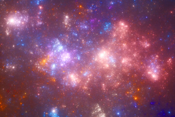 Deep space stars illustration, fantasy universe