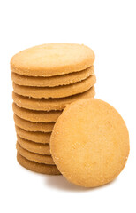 Round butter cookies