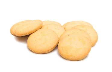 Round butter cookies