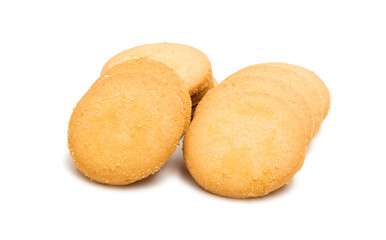 Round butter cookies