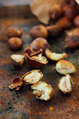 Peeled roasted chestnuts