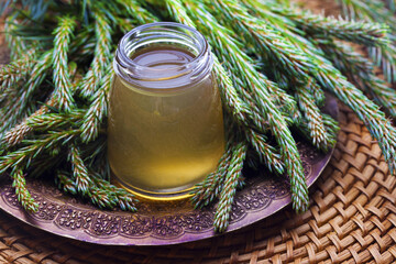 syrup made of pine