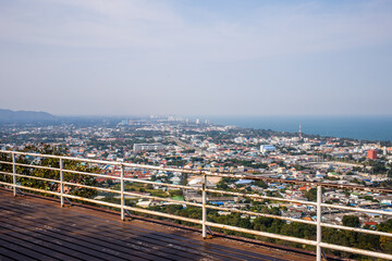 View of the city from the view point of Hua Hin