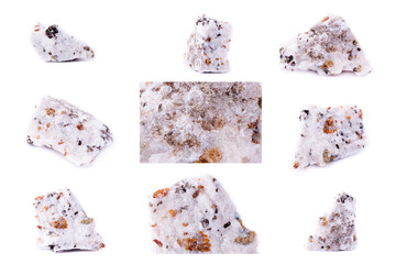 Collection of stone mineral Calcite