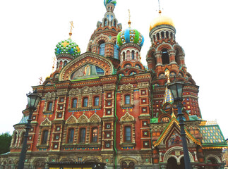 Church of the Savior on Spilled Blood, one of the main sights of St. Petersburg, Russia - June 2016