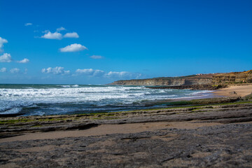 Backdoor surf spot in Ericeira Portugal.