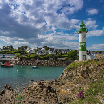 Lighthouse of Doelan near Clohars-Carnoet, Brittany