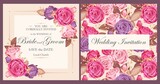 Vintage wedding invitation