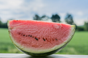 Frische Wassermelone im sommer