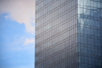 Modern glass office building