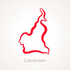 Cameroon - Outline Map