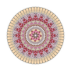 Flower Mandalas. Vintage decorative elements. Oriental pattern, vector illustration. Islam, Arabic, Indian, turkish, pakistan, chinese, ottoman motifs