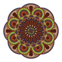 Flower Mandalas. Vintage decorative elements. Oriental pattern, vector illustration. Islam, Arabic, Indian, turkish, pakistan, chinese, ottoman motifs