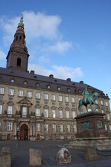 Obraz premium statue of Frederik VII in Copenhagen, the capital city of Denmark