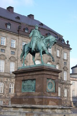 statue of Frederik VII in Copenhagen, the capital city of Denmark