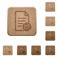 Export document wooden buttons