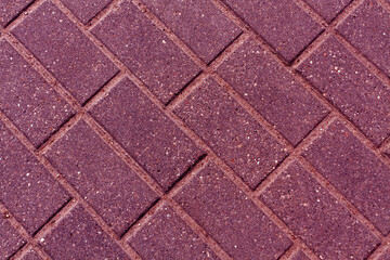 Pink toned pavement surface