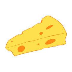 Cheese illustration isolated on background