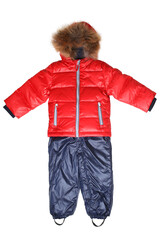 Child's winter jacket and trousers