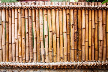 old bamboo fence background