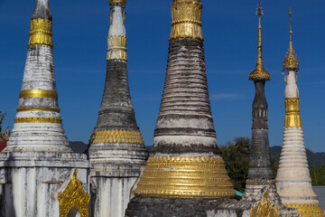 Thaung Tho Kyaung pagoda, Inle lake, Myanmar