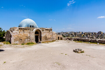 The Umayyad Palace, in the Amman Citadel, Jordan.