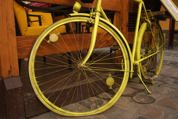 Fototapeta na wymiar Decorative Vintage Model Old Bicycle