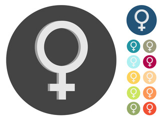 3D Icons - Frau Zeichen