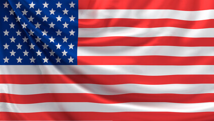 Naklejka premium flag of United states of america 3d rendering