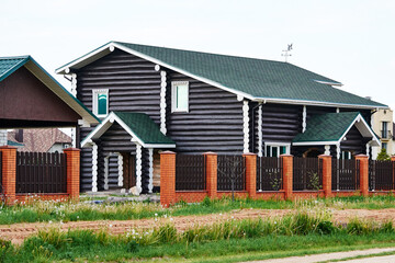 Fototapeta premium house of timber in the Russian style