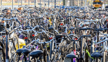 Fahrradparkplatz - Mobilität