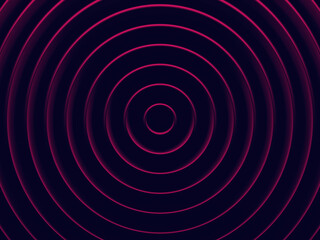 Circular abstract background for graphic design, book cover template, website design, application design. 3D illustration.