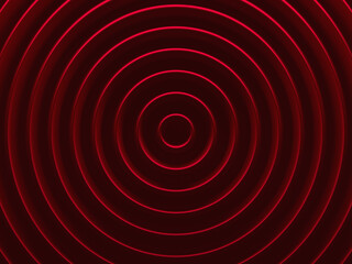 Red glamour vortex. Abstract pattern for web template background, brochure cover or app. Material style. Geometric 3D illustration.