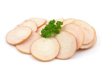 kiełbasa z kurczaka w plastrach © robert6666