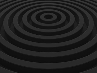 Radial black and white high resolution geometric background texture works good for text backgrounds, website backgrounds, poster and mobile application. 3D illustration.