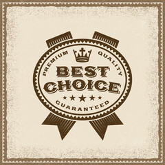 Vintage Best Choice Label