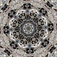 Kaleidoscopic Chandelier Radial Design